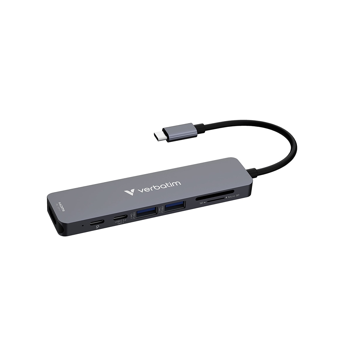 Hub Multipuerto Verbatim USB-C 7 Puertos